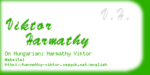 viktor harmathy business card